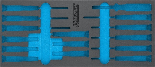 [163-517L] Divkomponentu putu ieliktnis instrumentiem 398×177×40 mm (163-517L, HAZET)