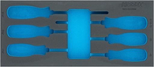 [163-522LN] Divkomponentu putu ieliktnis instrumentiem 400×175×34 mm (163-522LN, HAZET)