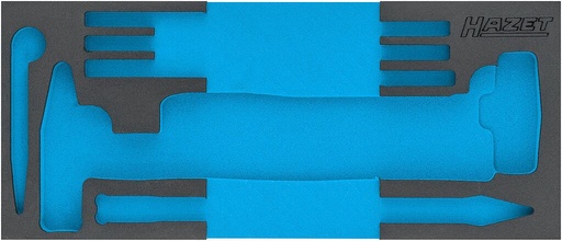 [163-523L] Divkomponentu putu ieliktnis instrumentiem 398×174×38 mm (163-523L, HAZET)