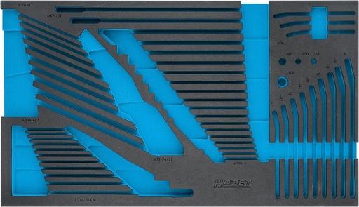 [163-528L] Two-component foam tool insert 719×400×40 mm (163-528L, HAZET)