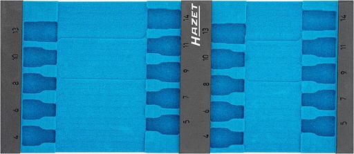 [163-573L] Divkomponentu putu ieliktnis instrumentiem 400×170×35 mm (163-573L, HAZET)