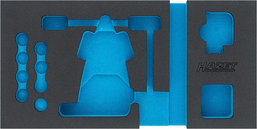 [163-595L] Divkomponentu putu ieliktnis instrumentiem 343×170×35 mm (163-595L, HAZET)
