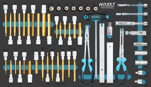 [163-603/52] Screwdriver socket set (163-603/52, HAZET)