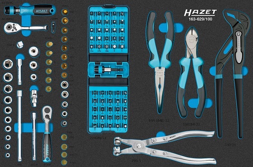 [163-629/100] Socket set (163-629/100, HAZET)