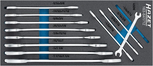 [163-641/12] Wrench set (163-641/12, HAZET)