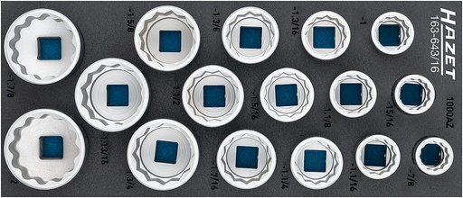[163-643/16] Socket set (163-643/16, HAZET)