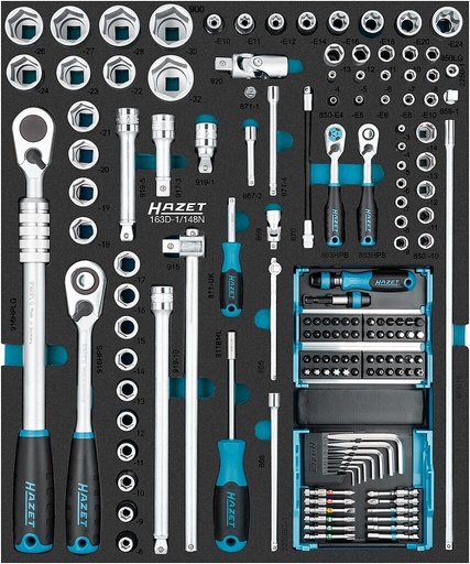 [163D-1/148N] Socket set (163D-1/148N, HAZET)