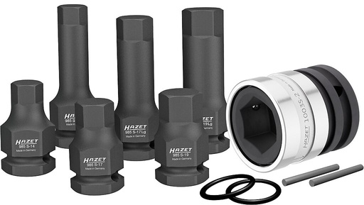 [985S/11] Impact screwdriver socket set, 11 pcs (985S/11, HAZET)
