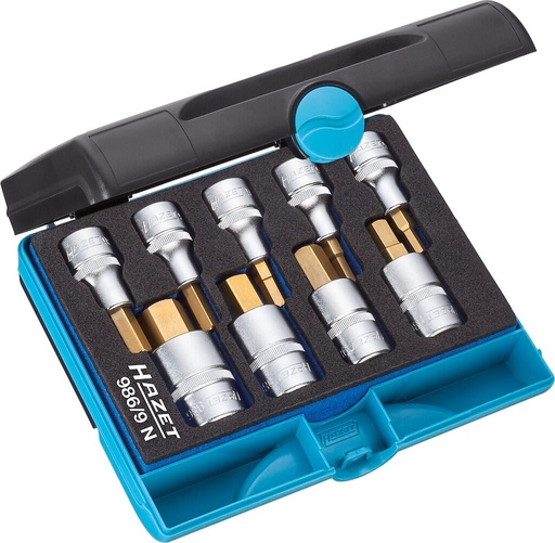 [986/9N] Screwdriver socket set (986/9N, HAZET)