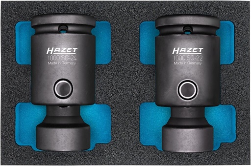 [1000SG-2224/2] Impact socket set, hinge (1000SG-2224/2, HAZET)