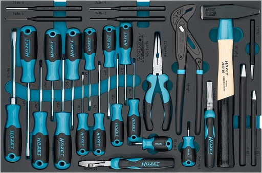 [163-31/27N] Tool set, screwdrivers, pliers, etc. (163-31/27N, HAZET)