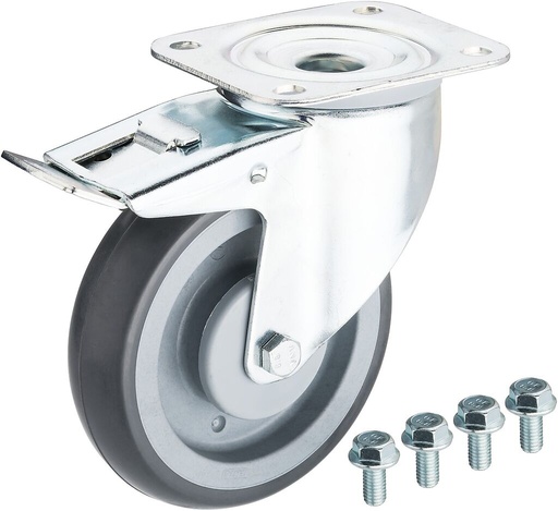 [179N-011ESD] Swivel castor, with brake (179N-011ESD, HAZET)