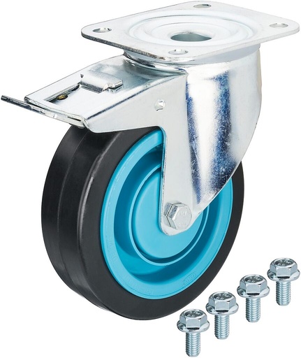 [179NW-011A] Swivel castor, with brake (179NW-011A, HAZET)