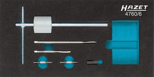 [4760/6] Glow plug removal set (4760/6, HAZET)