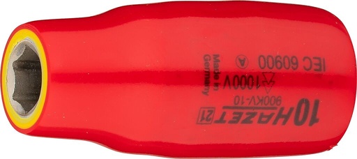 [900KV-10] Socket, Hexagon, with protective insulation (900KV-10, HAZET)