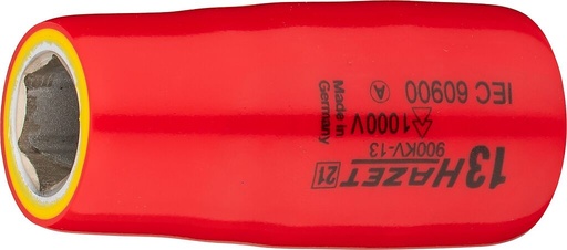 [900KV-13] Socket, Hexagon, with protective insulation (900KV-13, HAZET)