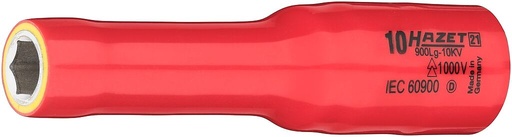 [900LG-10KV] Socket, hexagon, long, with protective insulation (900LG-10KV, HAZET)