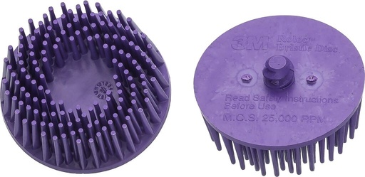 [9033-11-036/2] Replacement bristle grinder set, purple, 2 pieces (9033-11-036/2, HAZET)