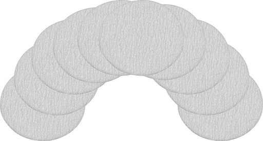 [9033-5-01/10] Spare grinding pads, 320 grain size, ⌀ 50 mm (9033-5-01/10, HAZET)