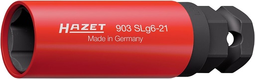 [903SLG6-21] Impact socket 1/2″, external hex grip, 21 mm, 87 mm (903SLG6-21, HAZET)