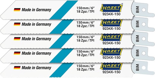 [9234X-150/5] Saw blade set 150 mm, 5 pcs (9234X-150/5, HAZET)