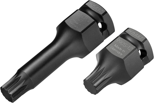 [990S-12/2] Triecienuzgriežņu komplekts 3/4" un 1/2", XZN M12, 24 mm, 2 gab. (990S-12/2, HAZET)