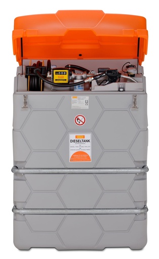 [10298] CUBE 1500 l dyzelino bakas, lauko, Premium, su dangčiu (10298, CEMO)