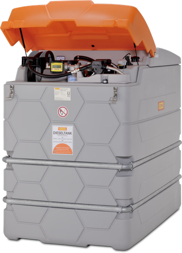 [10736] CUBE-Tank 2500 l dyzelinas, lauko, Premium Plus 10, elektrinis siurblys 72 l/min. (10736, CEMO)