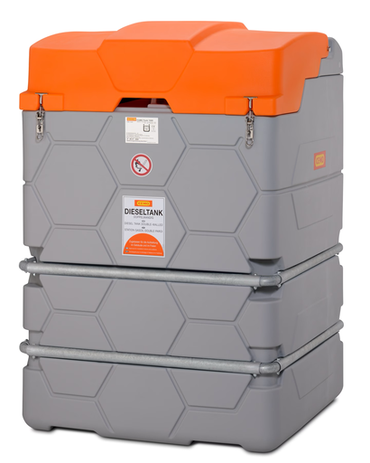 [10778] CUBE-Tank 1500 l diesel, outdoor, Premium Plus 10, electric pump 56 l/min (10778, CEMO)