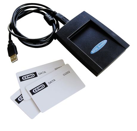 [10746] Data transfer set with PC software, 3 cards and USB reader (10746, CEMO)