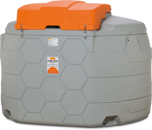 [11649] CUBE 5000 l dīzeļdegvielas tvertne, āra, Basic, 4 m šļūtene DN 19, ar aizslēdzamu vāku (11649, CEMO)