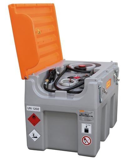 [10418] DT-Mobil Easy 460 l diesel tank with 12 V pump (40 l/min), automatic nozzle and lid (10418, CEMO)