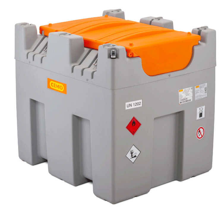 [11636] CUBE Mobil 980 l dyzelino bakas, Basic, su 230 V siurbliu Cematic 72 (11636, CEMO)