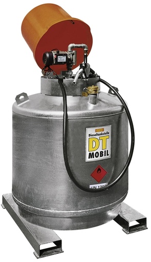 [7578] DT-Mobil 600 l divsienu cinkota dīzeļa tvertne ar pārsegu, bez sūkņa (7578, CEMO)