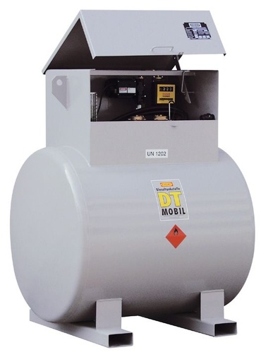 [7765] DT-Mobile 980 l double-wall painted horizontal diesel tank (7765, CEMO)