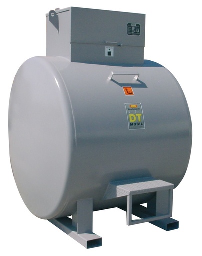 [8839] DT-Mobile 3000 l double-wall painted horizontal diesel tank (8839, CEMO)