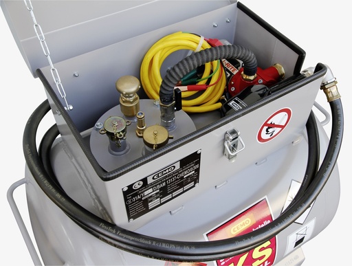 [10755] KS-Mobile 200 l su elektriniu siurbliu, 12 V, 25 l/min, ATEX ir automatiniu antgaliu, CEMO (10755)
