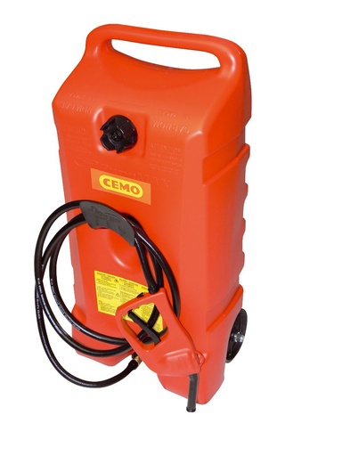[10047] Benzīna ratiņi 53 l ar rokas sūkni, 7,5 l/min (10047, CEMO)