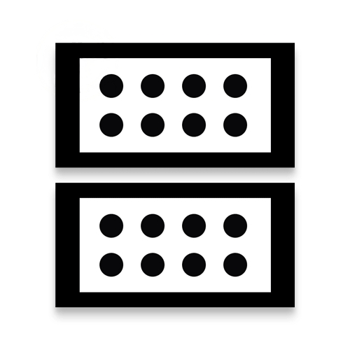 [3909445] Pair of 360° camera calibration mats for MITSUBISHI, NISSAN, MAZDA (3909445, TEXA)