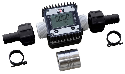 [10595] Digital flow meter K24, plastic, 6–100 l/min, 1" male thread (10595, CEMO)