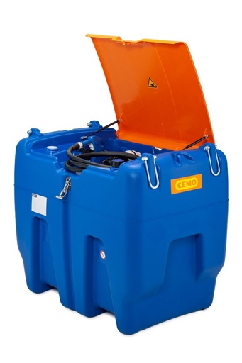 [11927] CEMO Blue-Mobil Easy 620 l AdBlue® izsniegšanas iekārta, 12 V, ~30 l/min, 4 m šļūtene, automātiskā pistole (AZV), ar vāku (11927, CEMO)