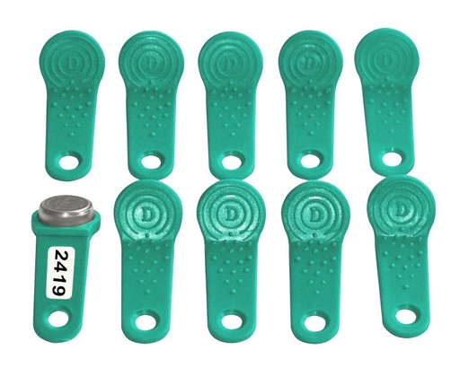 [7825] Set of user keys (10 pcs), green, for FM/MC dispensers (7825, CEMO)