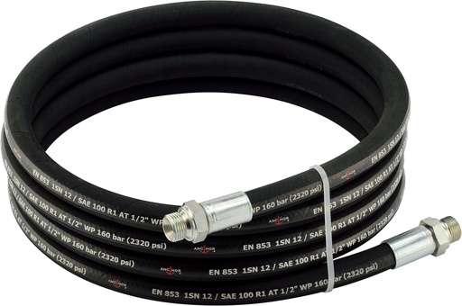 [8351] ½” pressure hose, 6m double male connector, CEMO (8351)