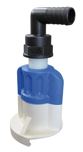 [10256] SEC coupling with angled hose sleeve DN 19, CEMO (10256)
