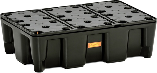 [10885] PE uztvērējpalete 25 HD RG ar PE režģi 60 x 40 x 18 cm, CEMO (10885)