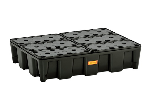 [10889] PE surinkimo padėklas 60 HD RG su PE grotelėmis 80 x 60 x 18 cm, CEMO (10889)