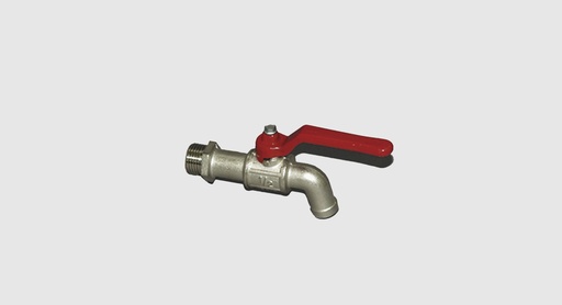 [3775] Ball drain valve 1/2", nickel-plated brass (3775, CEMO)