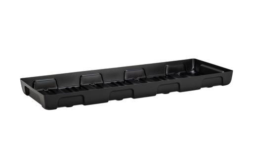 [11737] PE mažas surinkimo padėklas 13/5 be grotelių, 36 l, 130 x 50 x 10 cm, CEMO (11737)