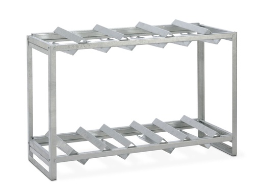 [11017] Statinių lentyna plieniniam pavojingų medžiagų sandėliui (horizontalus laikymas, cinkuota, 2 × 200 l arba 3 × 60 l, StawaR sertifikatas) (11017, CEMO)