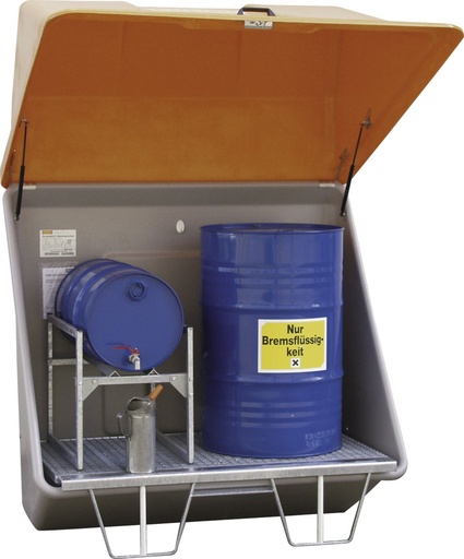 [3412] hazardous substance collection station 200l,with hood, CEMO (3412)